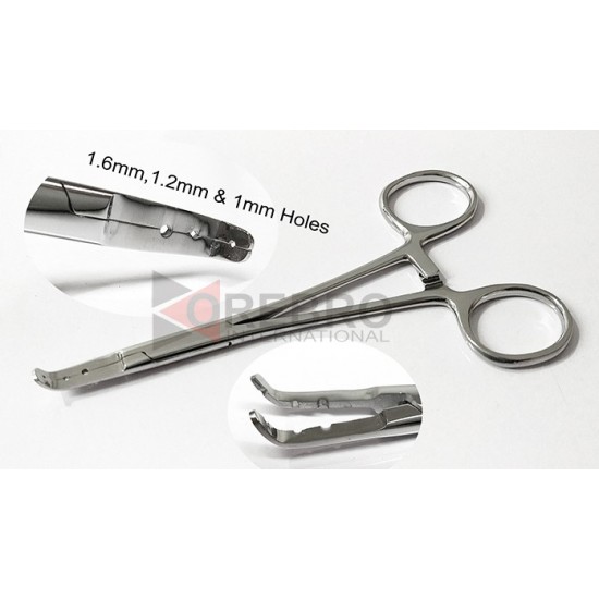 Dermal Anchor Forceps, 1mm, 1.2mm & 1.6mm Holes