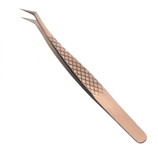 Rose Gold Plasma Coated Tweezers