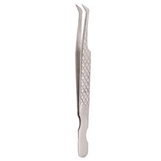 Diamond Print S-Type Eyelash Tweezer