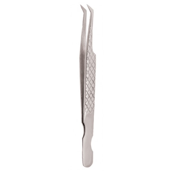 Diamond Print S-Type Eyelash Tweezer