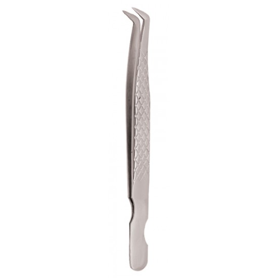 Diamond Print S-Type Eyelash Tweezer