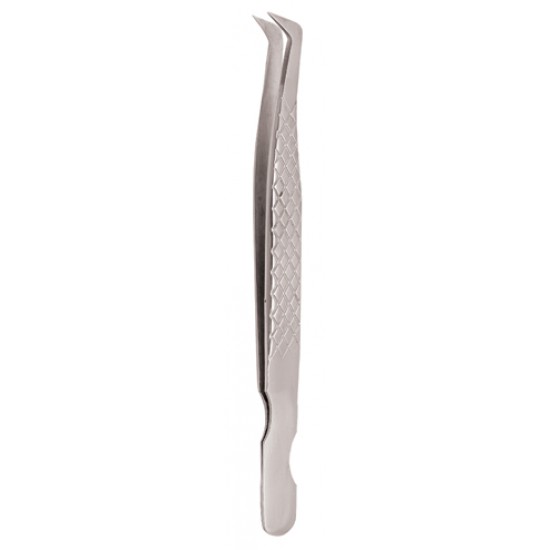 Diamond Print S-Type Eyelash Tweezer