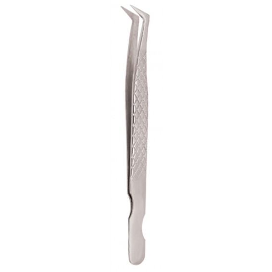 Diamond Print S-Type Eyelash Tweezer