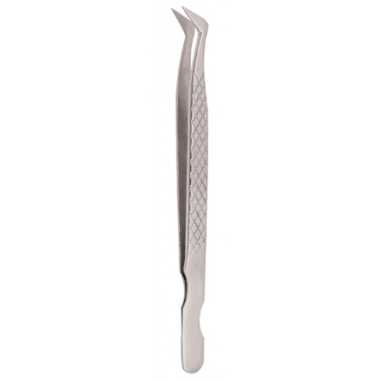 Diamond Print S-Type Eyelash Tweezer