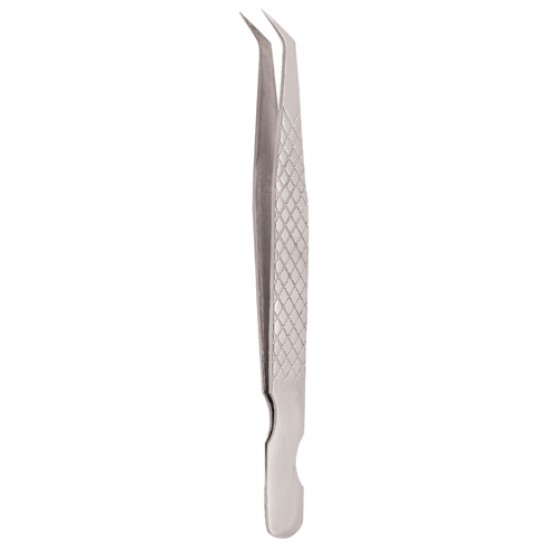 Diamond Print S-Type Eyelash Tweezer