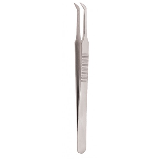 Serrated Handle Eyelash Tweezer