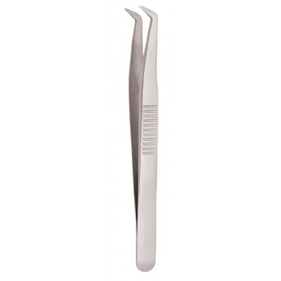 Serrated Handle Eyelash Tweezer