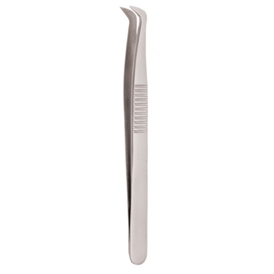 Serrated Handle Eyelash Tweezer