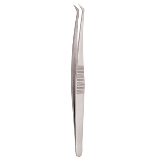 Serrated Handle Eyelash Tweezer