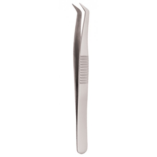 Serrated Handle Eyelash Tweezer