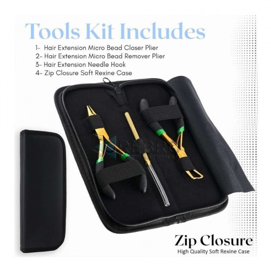 Hair Extension Tools Kit- Gold