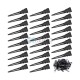 BLACK- 1.75 Inches Single Prong Hair Clips