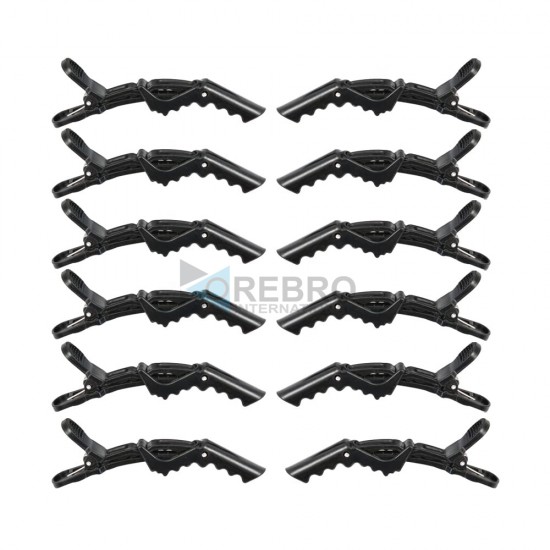 Black Alligator Hair Sectioning Clips