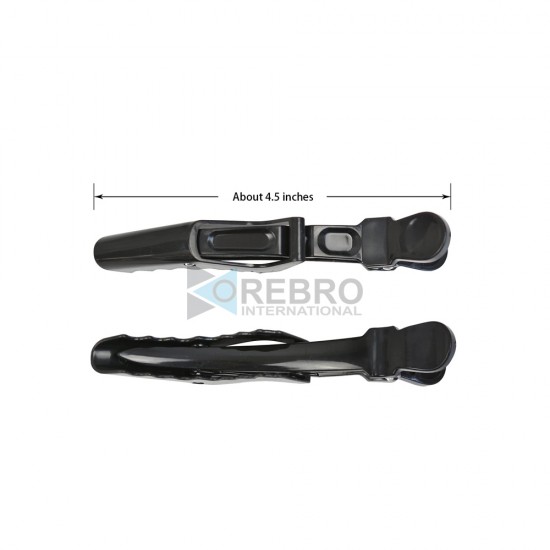 Black Alligator Hair Sectioning Clips