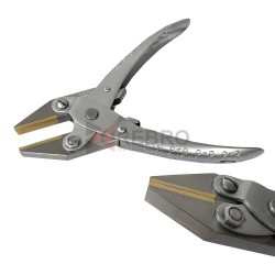 Parallel Action Pliers- Flat Nose -Brass Jaws-  with Return Spring