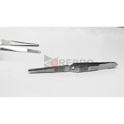 Tweezer-with Reverse Action Self Gripping Serrated Tips
