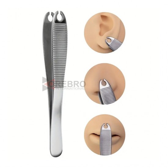 Piercing Tweezers (for Nose, Ear, and Navel)