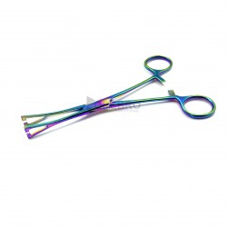 Pennington Forceps, Slotted- Multi Oxide Coated