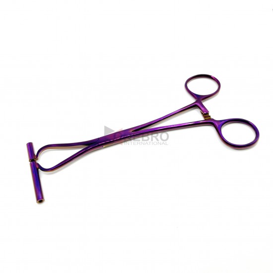 Extra Long Septum Forceps - Purple Oxide Coated