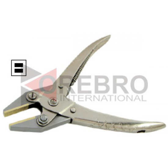 Parallel Action Brass Tip Flat Nose Pliers