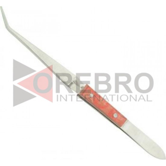 Curved Fiber Grip Self Locking Tweezer