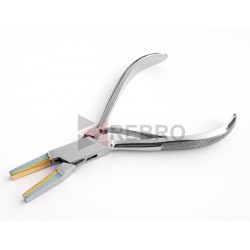 Flat Nose Ring Holding Pliers with Brass Jaws