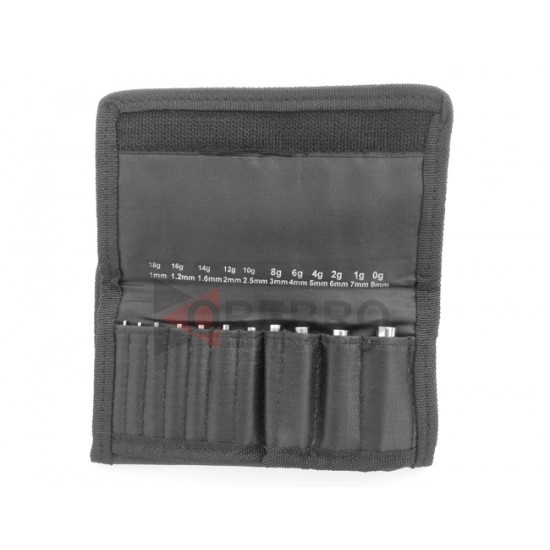 11 Pieces Insertion Tapers Set- 18g to 0g