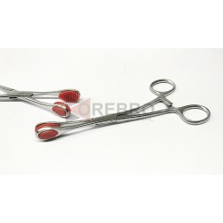 Tongue Forceps with Rubber Tips