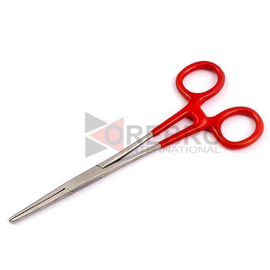 Hemostat Straight With Plastic Grips