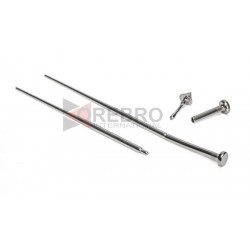 1" Stainless Steel Pin Taper for 18g Internally Threaded or Threadless Jewelry
