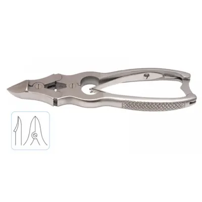Double Action Nail Clipper Curved Barrel Spring 15cm