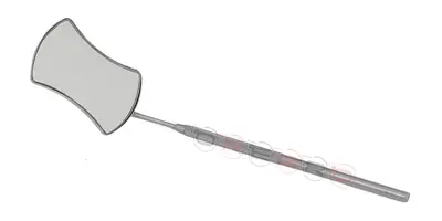 Double Cut Eyelash Mirror With Handle