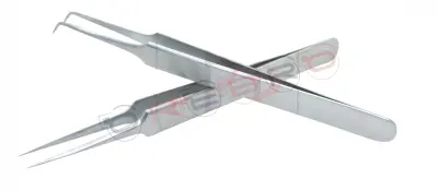 Needle Nose Straight Isolation Tweezer (12cm) Needle Nose 6mm 75° Volume Tweezer (12cm)