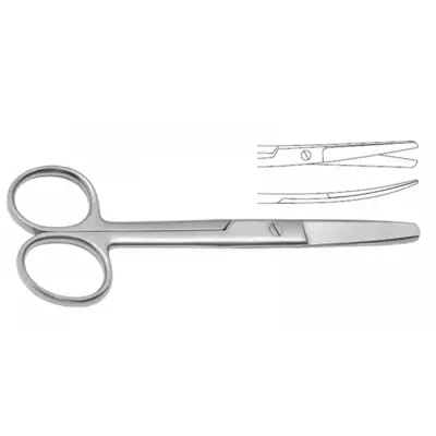 Operating Scissors 14.5cm Curved Blunt/Blunt