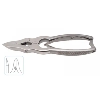 Double Action Nail Clipper Straight Double Spring 15cm