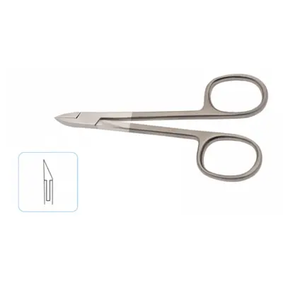 Cuticle Nipper Flat Jaw Scissor Type 10cm