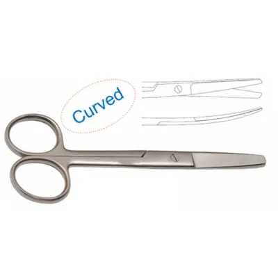Super Operating Scissors Curved Blunt/Blunt 15cm