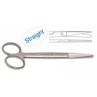Super Operating Scissors Straight Sharp/Blunt 15cm