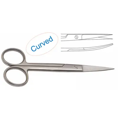 Super Operating Scissors Curved Sharp/Sharp 15cm