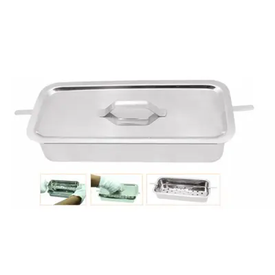 Instrument Sterilization Tray with lid Size: 8X6X2"