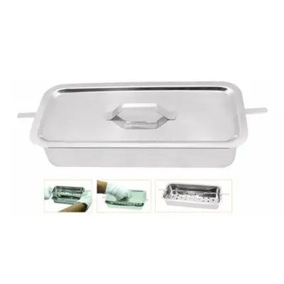 Instrument Sterilization Tray with lid Size: 10X4X2"