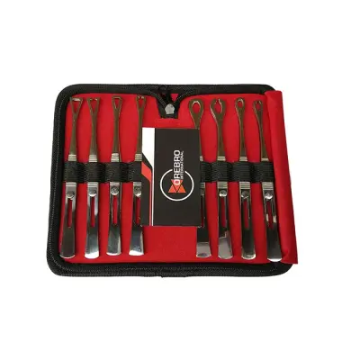 Piercing All Tweezers Set (8 PCS) with Easy Lock