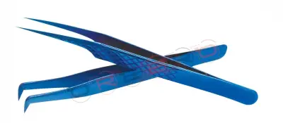 Pro Straight Angle Isolation Tweezer (12cm) Diamond Elite (Wide Tip) Russian Volume 90° tweezer (11.5cm)