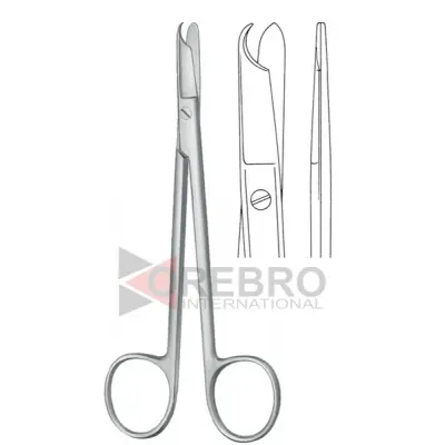 Small Suture Scissors With Stitch- 4.5"