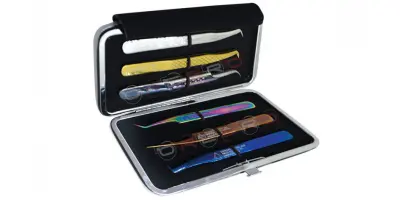 TWEEZERS PACKING CARRYING CASE- Elastic Case Holding for (6) Tweezers (15.5cm*9cm)