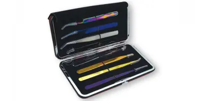 TWEEZERS PACKING CARRYING CASE- Elastic Case Holding for (8) Tweezers (17cm*10cm)