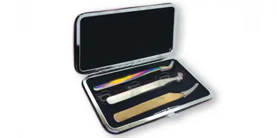 TWEEZERS PACKING CARRYING CASE-Magnetic Case Holding for (3) Tweezers (15.5cm*9cm)