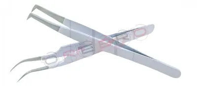(Wide Tip) Russian Volume 90° tweezer (11.5cm) (Narrow Tip)Curved Classic Volume Tweezer (12cm)